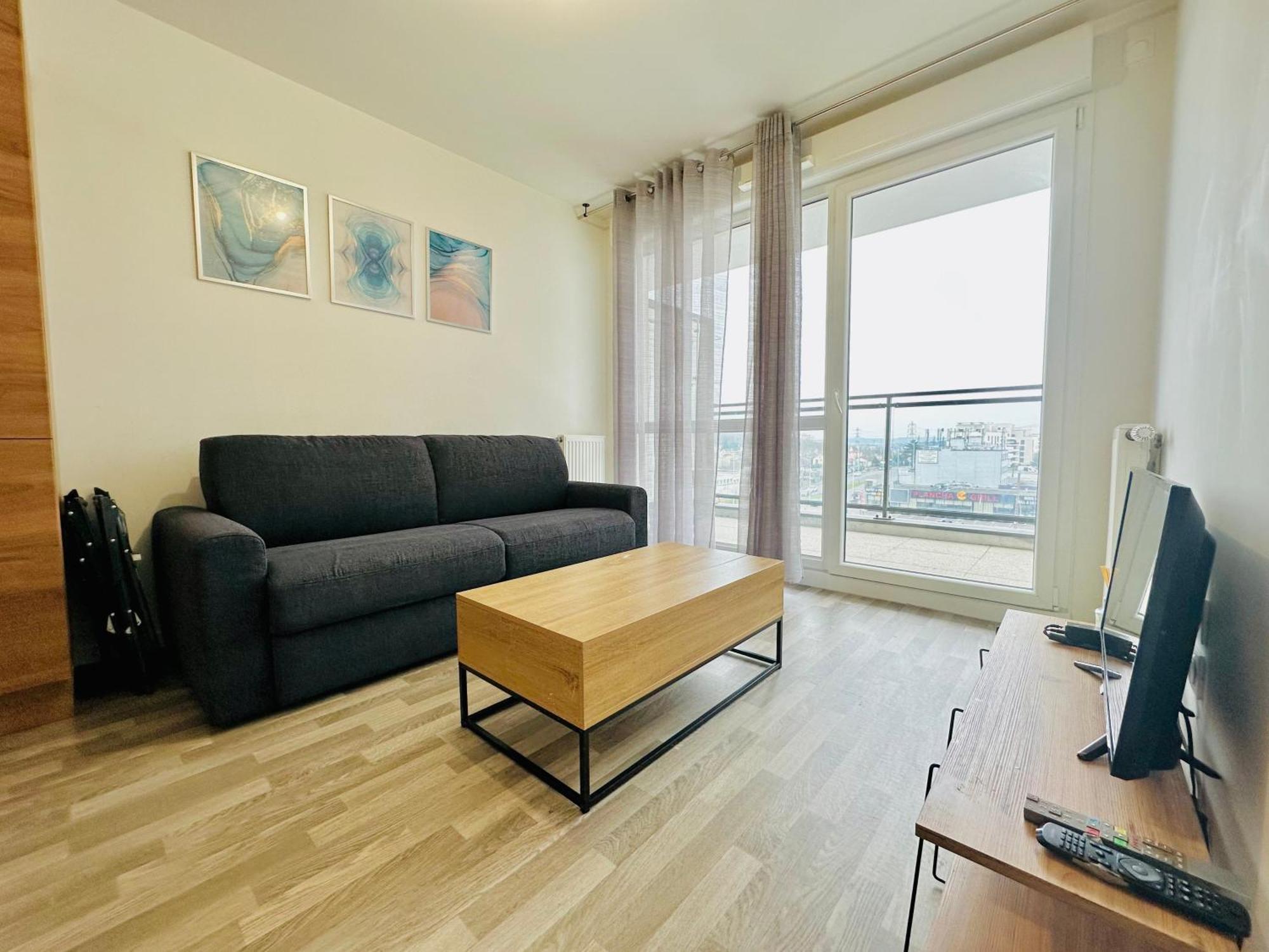 Agreable 2 Pieces Avec Balcon Et Parking Transports By Immo Kit Bnb Sarcelles Ngoại thất bức ảnh